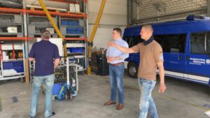 Christian Tylsch besucht das THW in Wittenberg